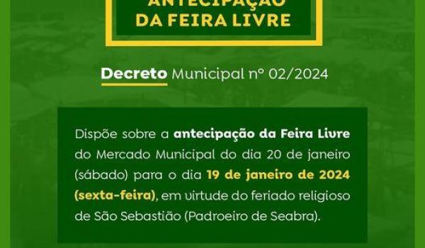 DECRETO MUNICIPAL Nº 02/2024, DE 05 DE JANEIRO DE 2024….